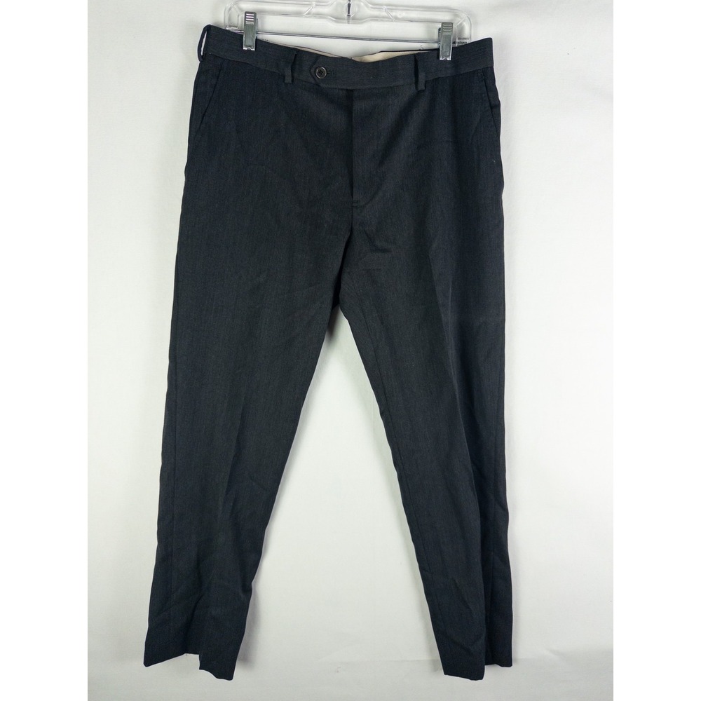 Brooks Brothers 1818 Regent Wool Dress Pants Mens 36x30 Charcoal Gray Old Money